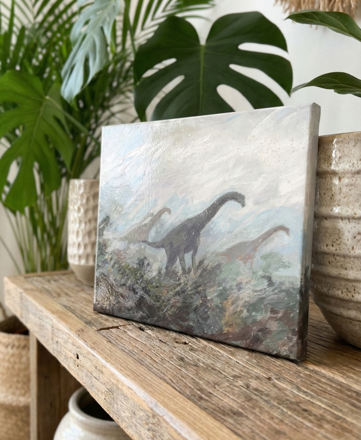 Portrait souvenir peint d'après photo